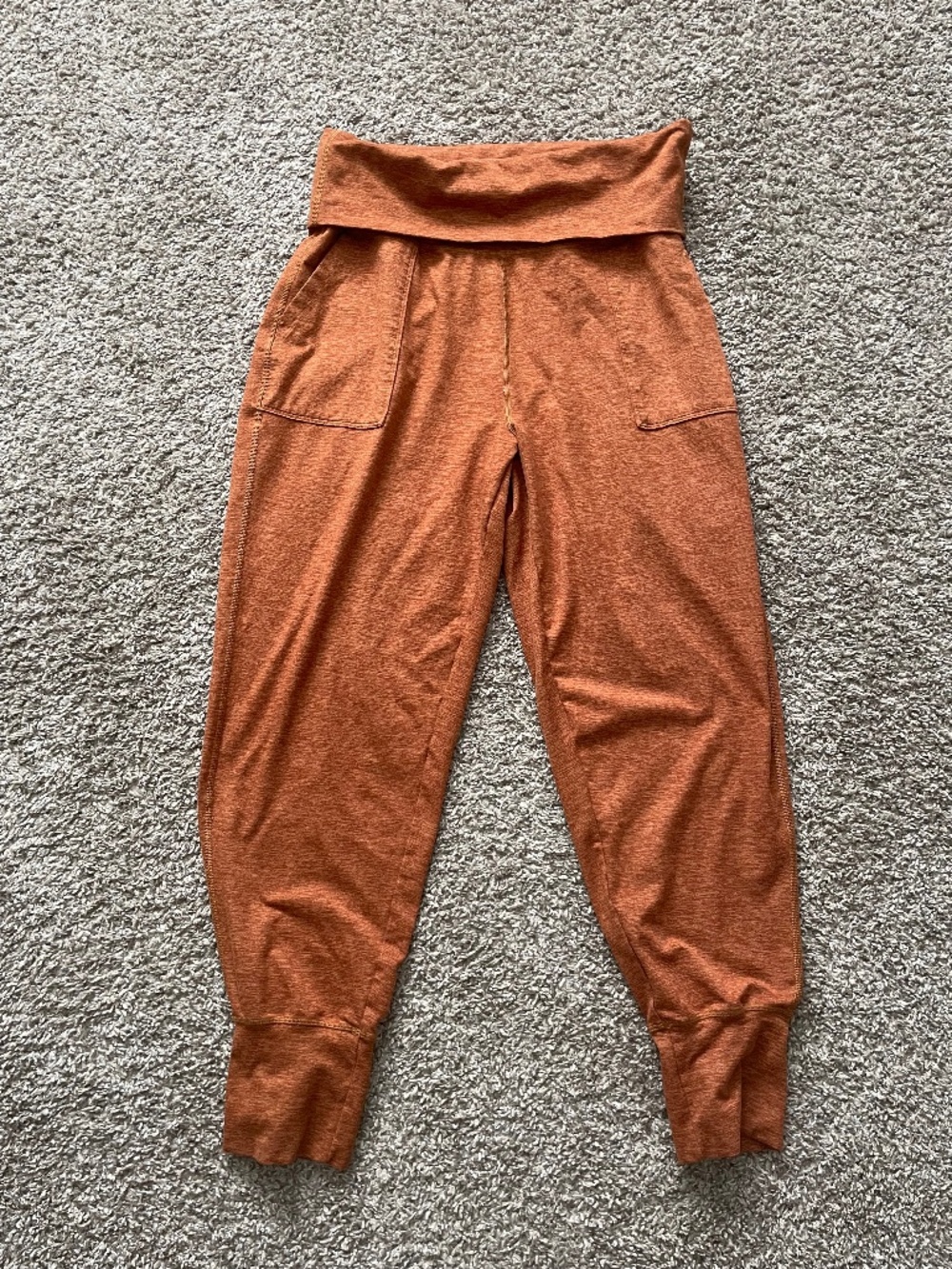 Offline by Aerie The Hugger High Rise Foldover Joggers - orange - medium